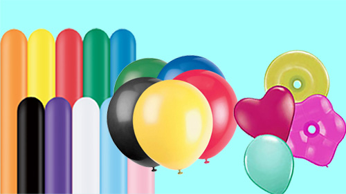 different size balloons