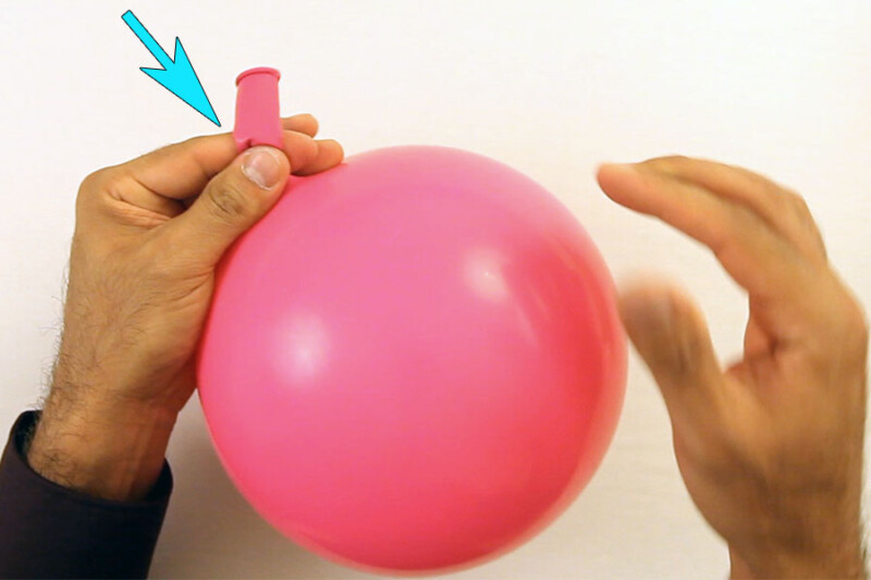 how to use finger balloon tie
