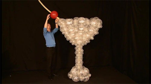 Balloon Decoration Martini Glass