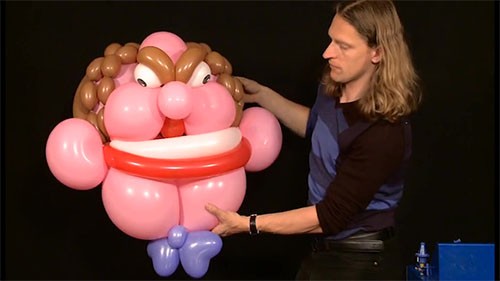 Balloon face tutorial online course Guido Verhoef