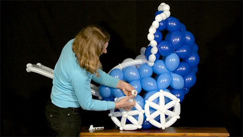 Linking Balloon Arch And Flower Balloon Display