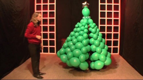 balloon Christmas tree decoration