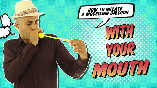 How to mouth inflate a modelling balloon