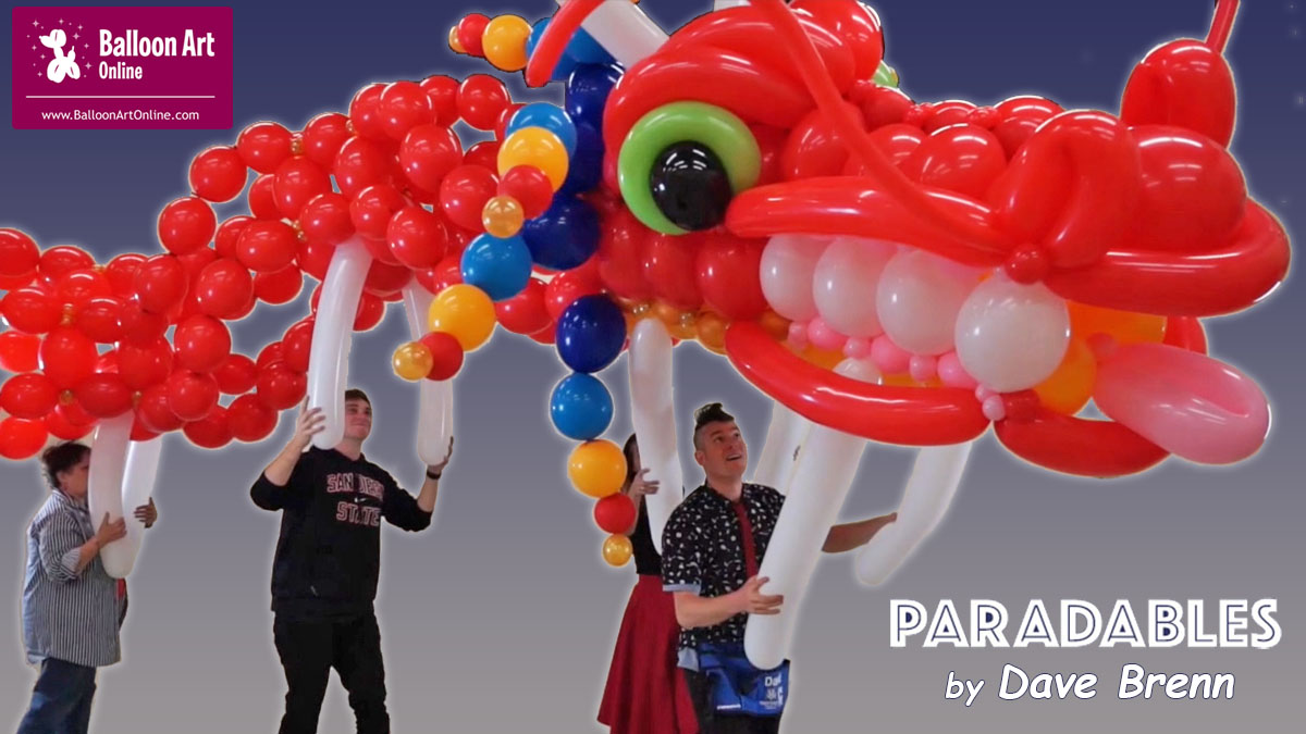 paradables Large size wearable balloon sculpture