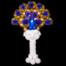 Balloon peacock column design by Guido Verhoef