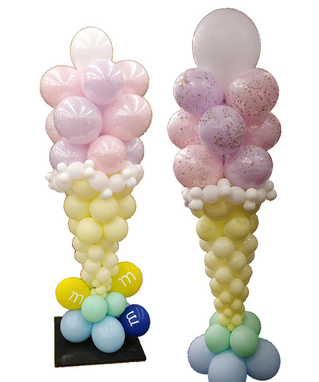 Icecream balloon Column by Guido Verhoef