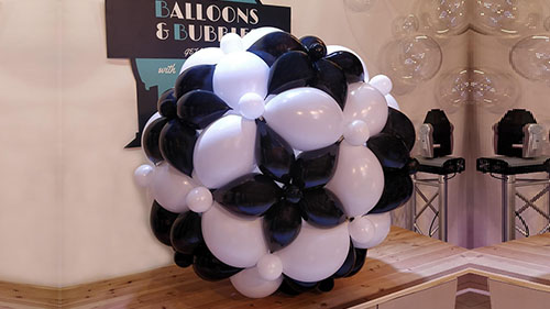 soccer ball made of balloons