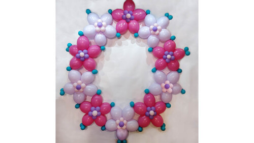 Balloon Decor round frame