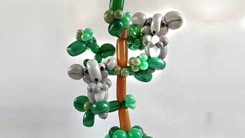 Balloon Koala on a tree tutorial