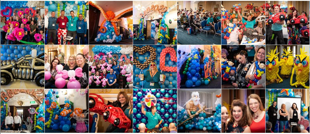 Balloon Bash Convention Collage
